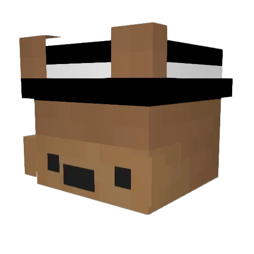 FlauschigesKnxck Minecraft avatar head, 3D render
