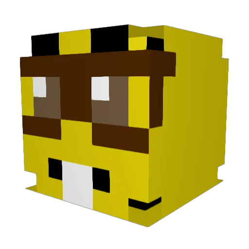 Flavian4954 Minecraft avatar head, 3D render