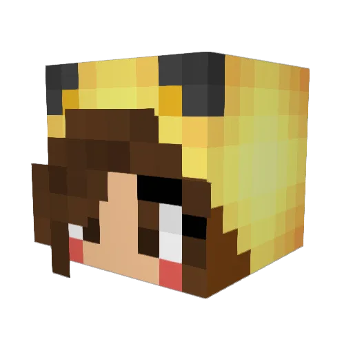 FlavianFemmorte Minecraft avatar head, 3D render
