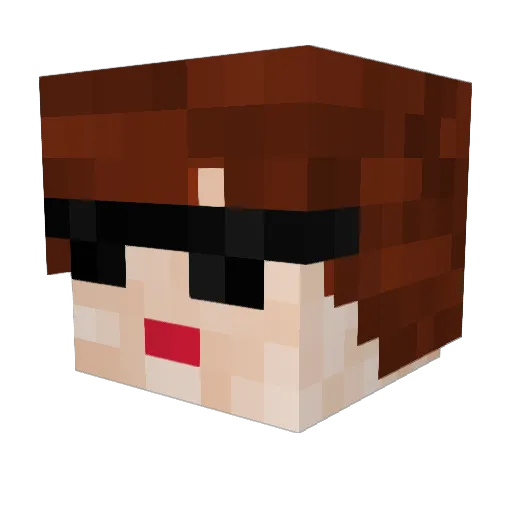 Flavianthepavian Minecraft avatar head, 3D render