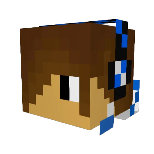 Flavio4800 Minecraft avatar head, 3D render