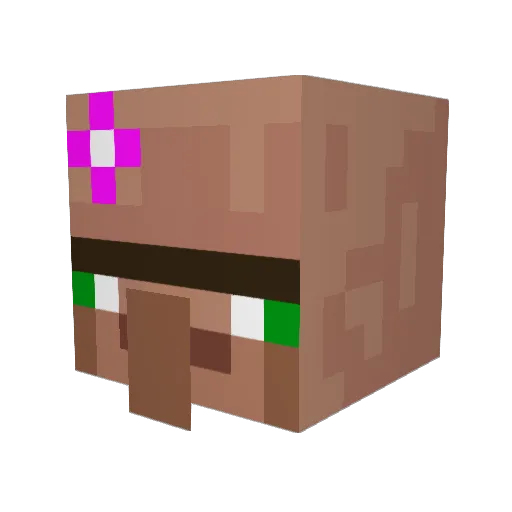 FlaviusBej Minecraft avatar head, 3D render