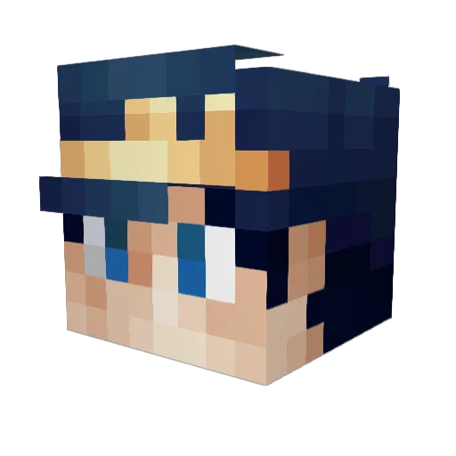 Flavoraidr Minecraft avatar head, 3D render
