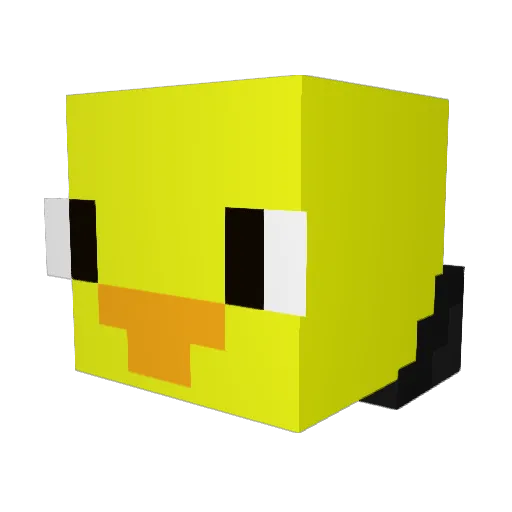 FlavoredSoap Minecraft avatar head, 3D render
