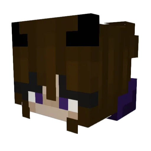 FlawedTaz Minecraft avatar head, 3D render