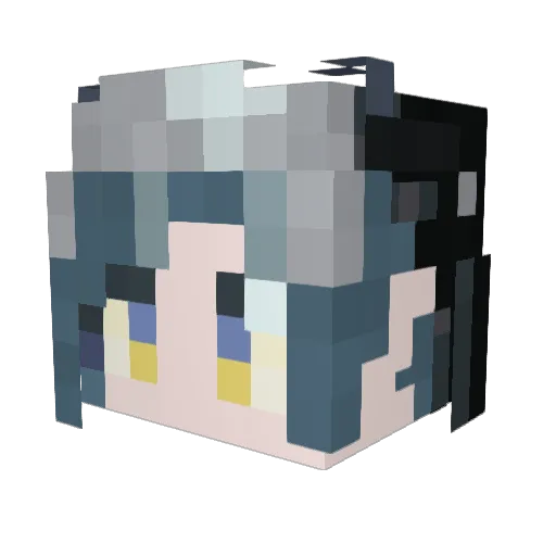 FlawlessCore Minecraft avatar head, 3D render
