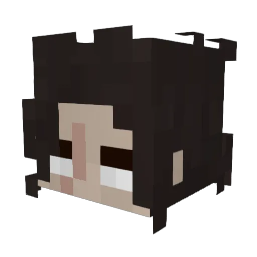 FlawleszVictory Minecraft avatar head, 3D render