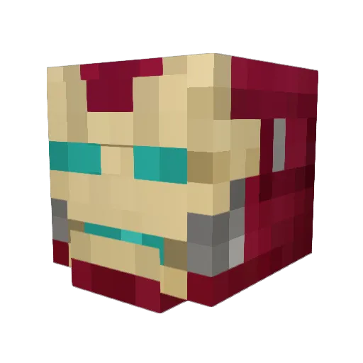 FlaxFalcon Minecraft avatar head, 3D render