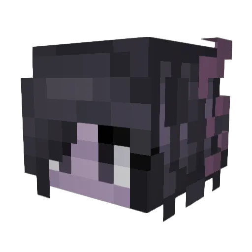 Flaxwolf Minecraft avatar head, 3D render