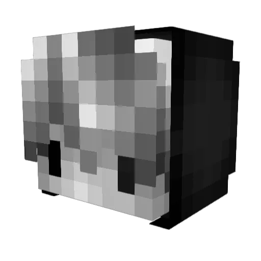 Flaxxerette Minecraft avatar head, 3D render