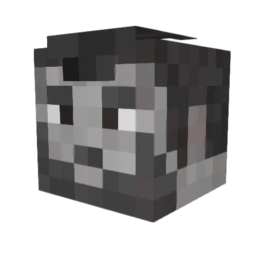 Flaxzee Minecraft avatar head, 3D render