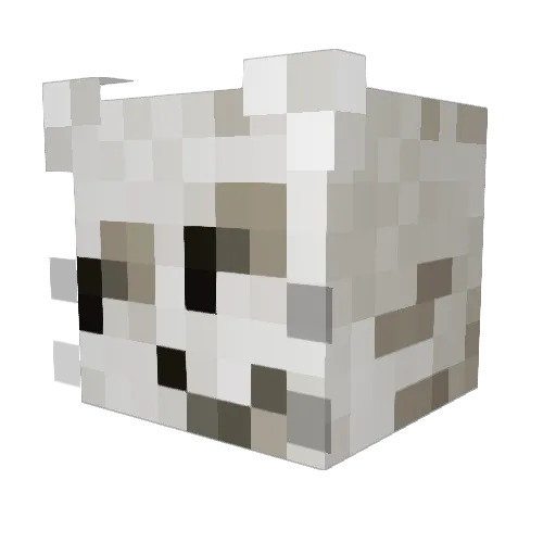 FlayFright Minecraft avatar head, 3D render