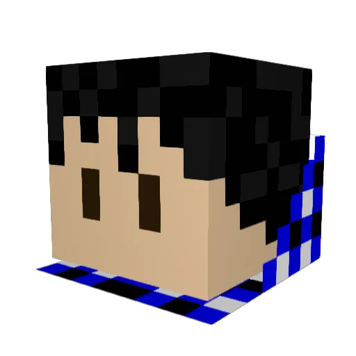 Flayvahz Minecraft avatar head, 3D render