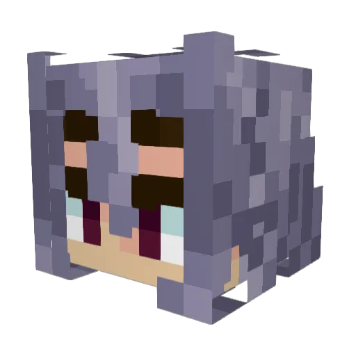Flayxito Minecraft avatar head, 3D render