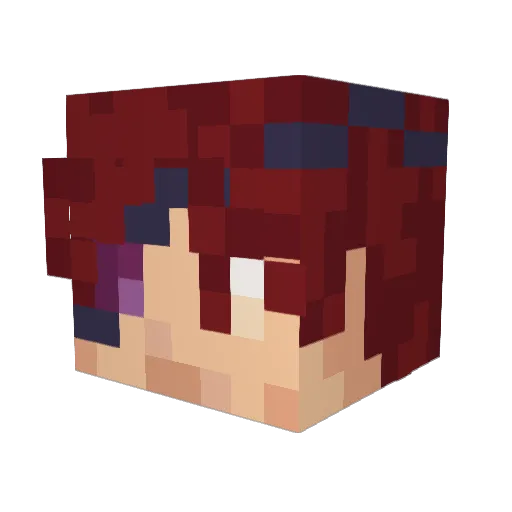 Flazzar Minecraft avatar head, 3D render