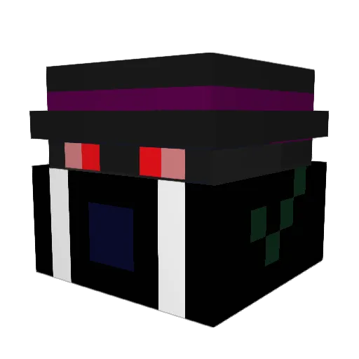 Flcht Minecraft avatar head, 3D render