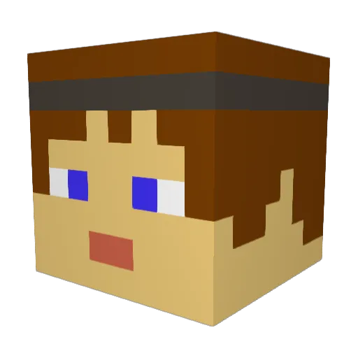 FleXi_ger Minecraft avatar head, 3D render