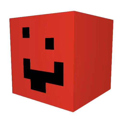 Fleake Minecraft avatar head, 3D render