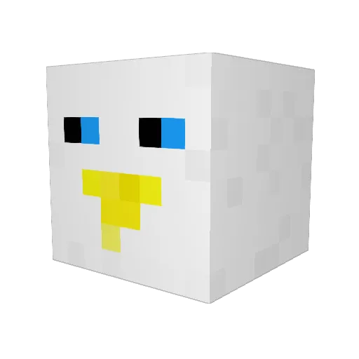 Flechito93 Minecraft avatar head, 3D render