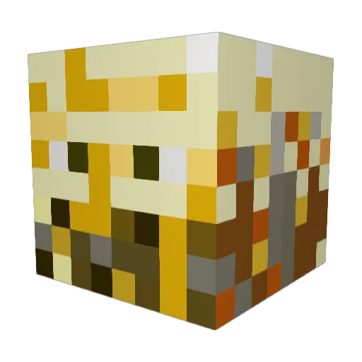 FledEsab Minecraft avatar head, 3D render
