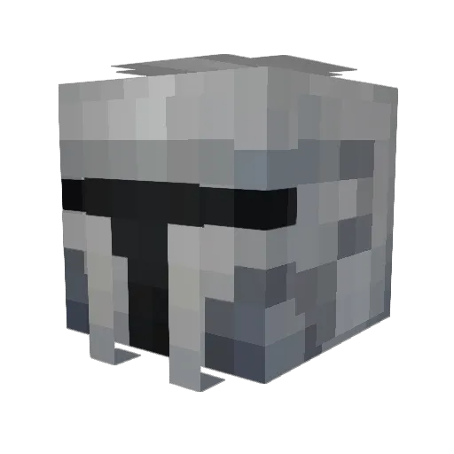 FleedX Minecraft avatar head, 3D render