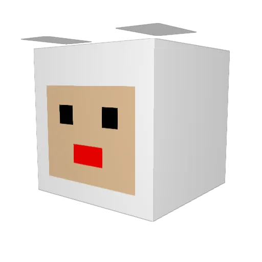 Flegga666 Minecraft avatar head, 3D render