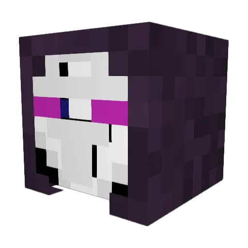 Fleischbazooka Minecraft avatar head, 3D render