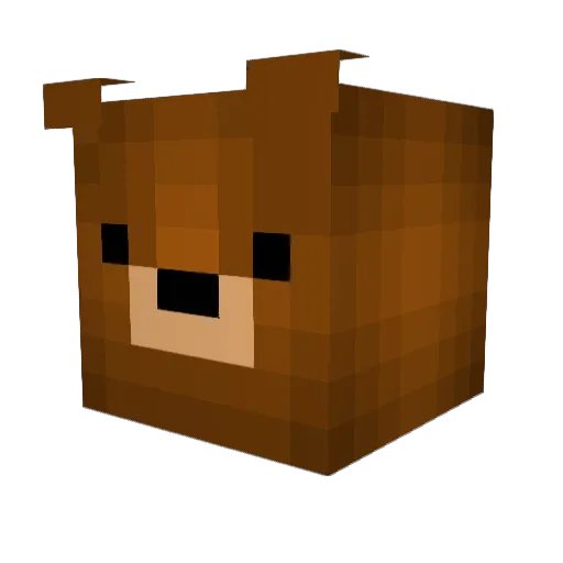 Fleischkeule33 Minecraft avatar head, 3D render