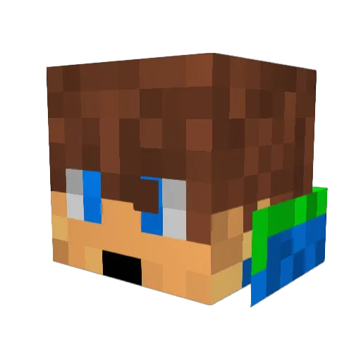 FlemeBoI Minecraft avatar head, 3D render