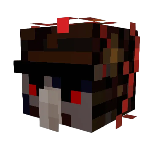 Flemination Minecraft avatar head, 3D render