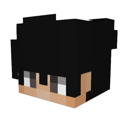 Flenyx Minecraft avatar head, 3D render