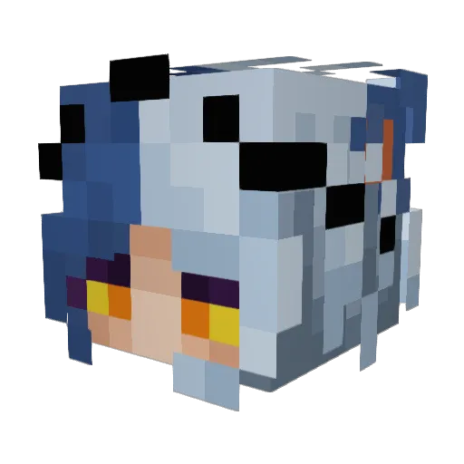Flerk__ Minecraft avatar head, 3D render