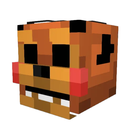 FleshHarvest Minecraft avatar head, 3D render