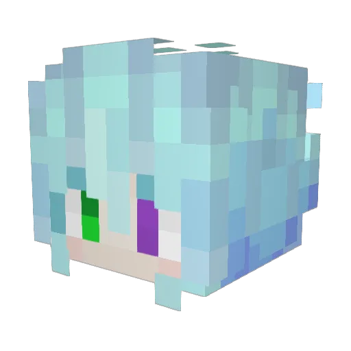 FleshPT Minecraft avatar head, 3D render