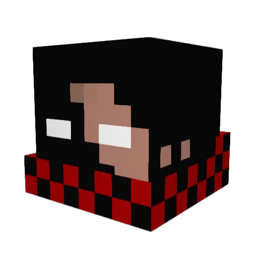 Fleshdawg Minecraft avatar head, 3D render
