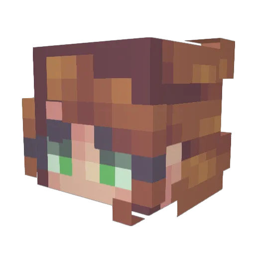 Fletcher158 Minecraft avatar head, 3D render