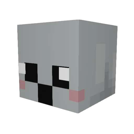 Fletchpike Minecraft avatar head, 3D render