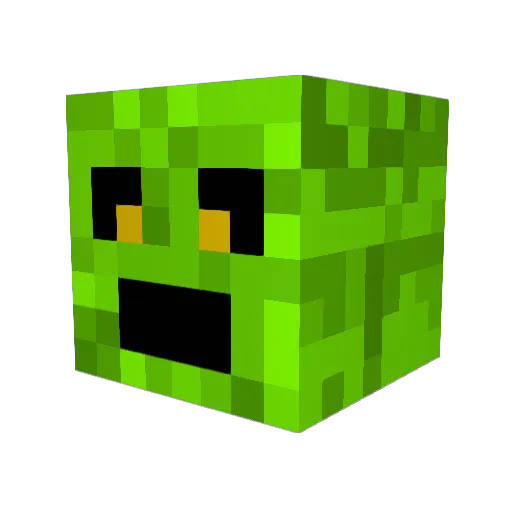 Fleune Minecraft avatar head, 3D render