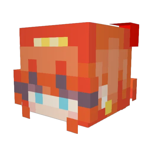 Fleur_lis Minecraft avatar head, 3D render