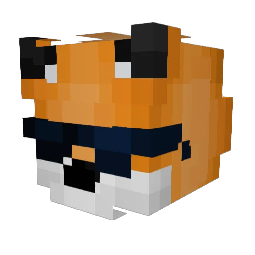 FlexKleks Minecraft avatar head, 3D render