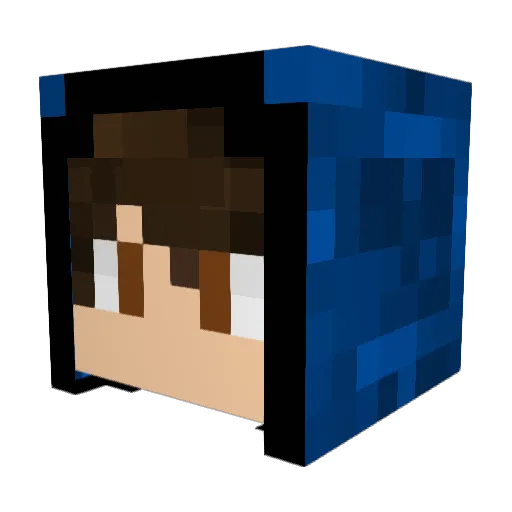 FlexLP01 Minecraft avatar head, 3D render