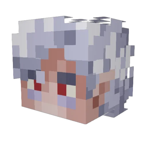 FlexMuffin Minecraft avatar head, 3D render