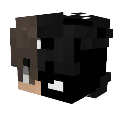 Flexacution Minecraft avatar head, 3D render