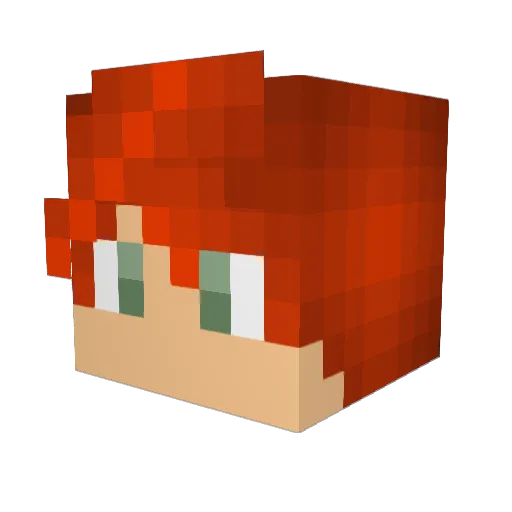 FlexerMep Minecraft avatar head, 3D render