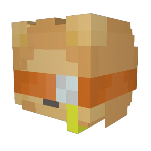 FleximusPrimeTC Minecraft avatar head, 3D render