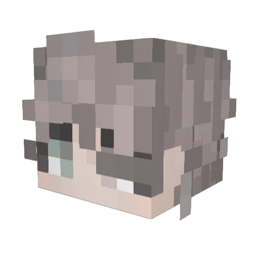 Flexin_2gun Minecraft avatar head, 3D render