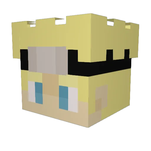 Flexo02 Minecraft avatar head, 3D render