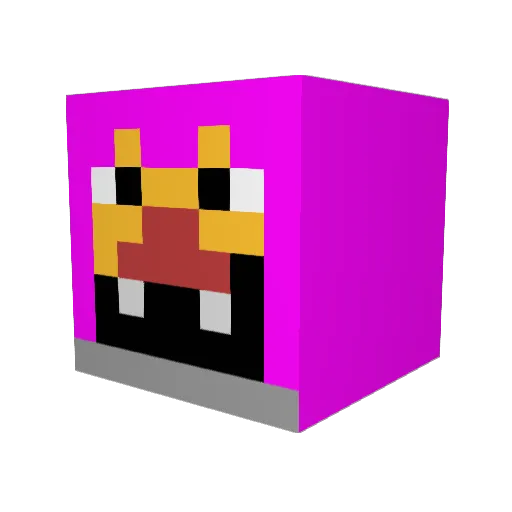 Flexsik_Bob Minecraft avatar head, 3D render
