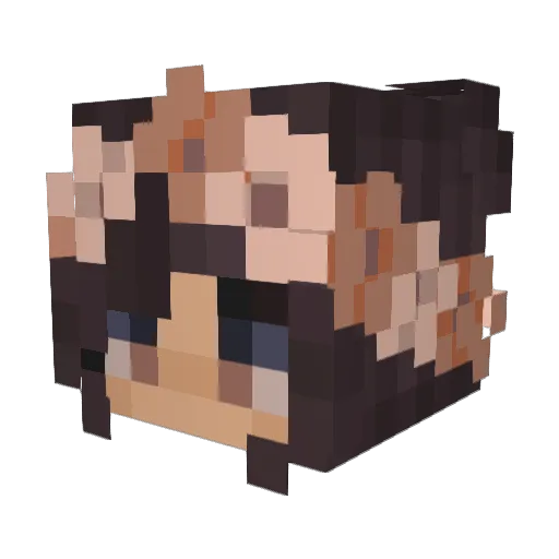Flexxfire Minecraft avatar head, 3D render