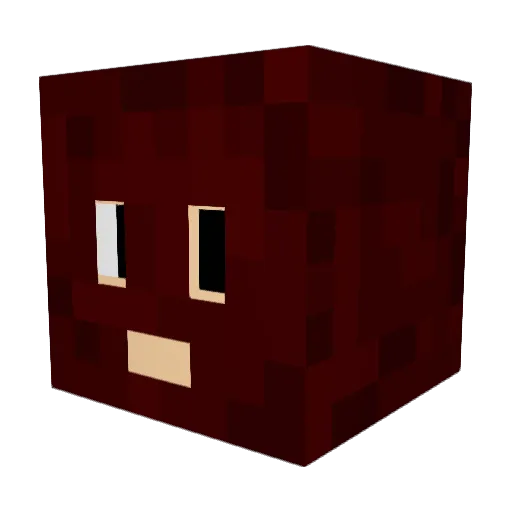 Fleyho Minecraft avatar head, 3D render